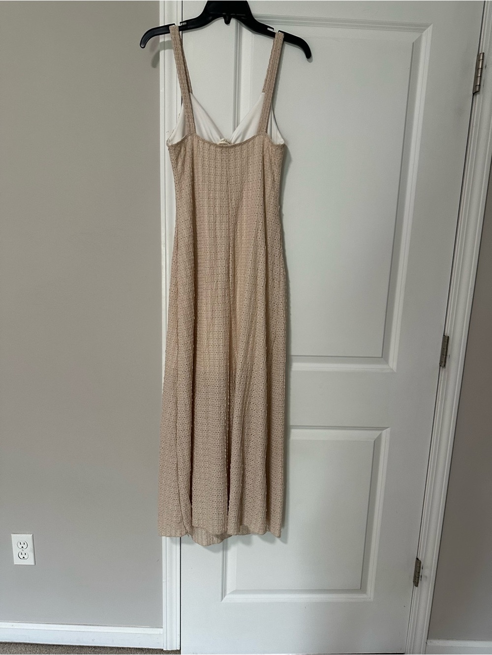 Jessica Simpson Beige Crochet Midi Dress - Picture 2 of 3